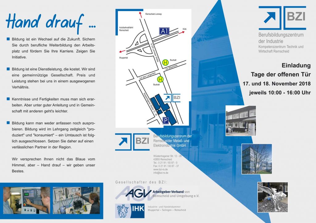 Tag der offenen Tür 2018 Flyer