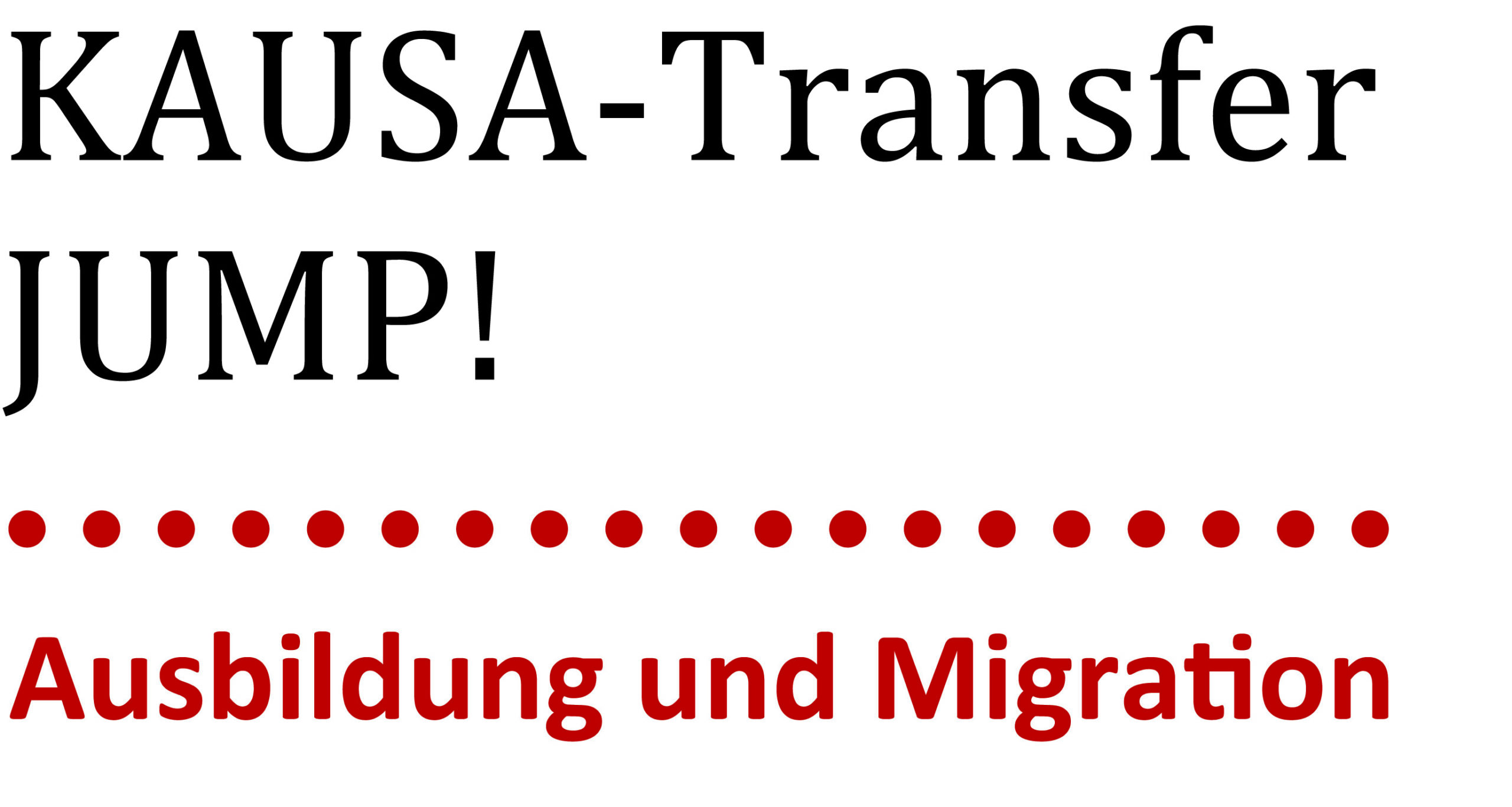 Logo KAUSA transfer jump Logo KAUSA transfer jump